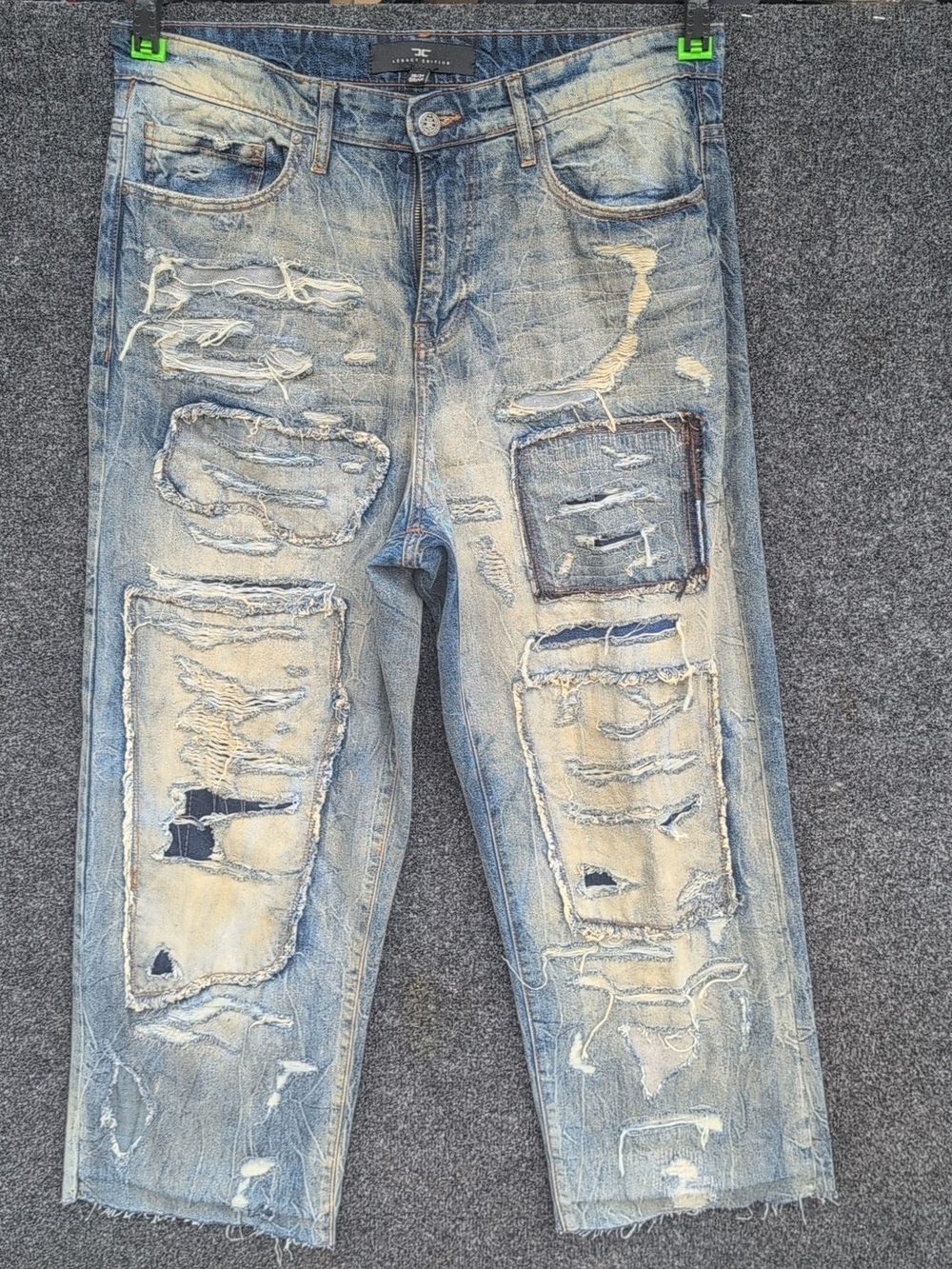 Jordan Craig Jeans 36x34 Baggy Wide Leg Denim Brian Legacy Edition Distressed